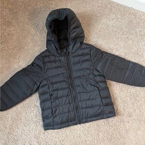 Kids Black Puffer Jacket